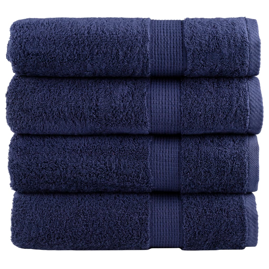 Premium-Waschtücher Solund 4 Stk. 600 G/M² Marineblau