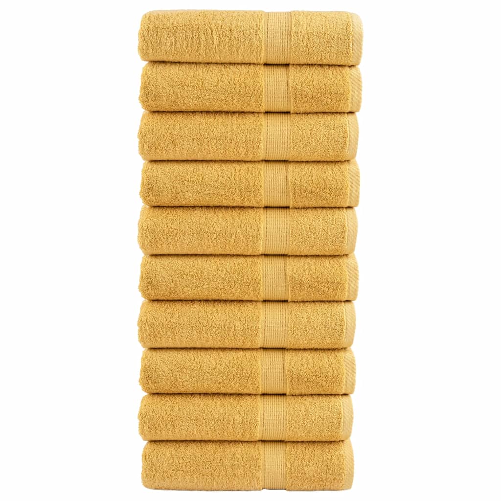 Premium-Waschtücher Solund 2 Stk. 600 G/M² Gold