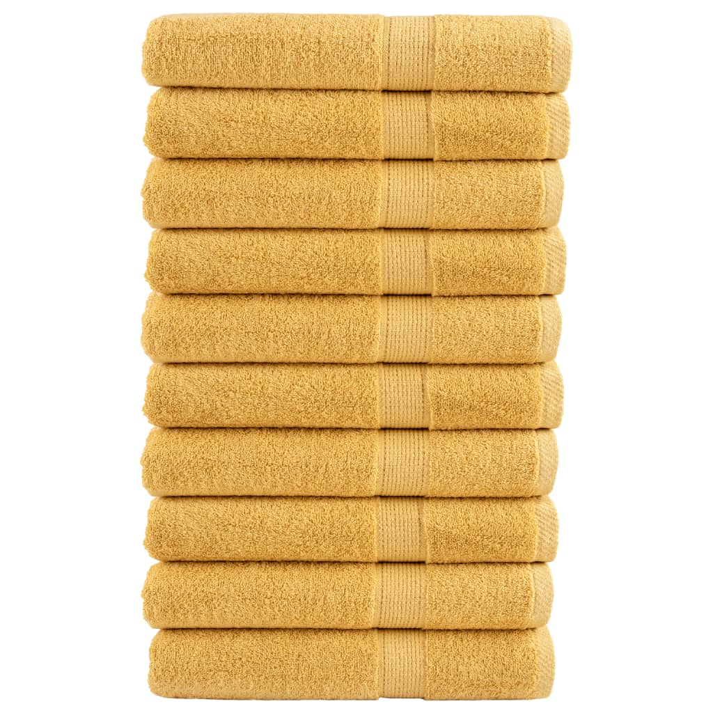 Premium-Waschtücher Solund 2 Stk. 600 G/M² Gold