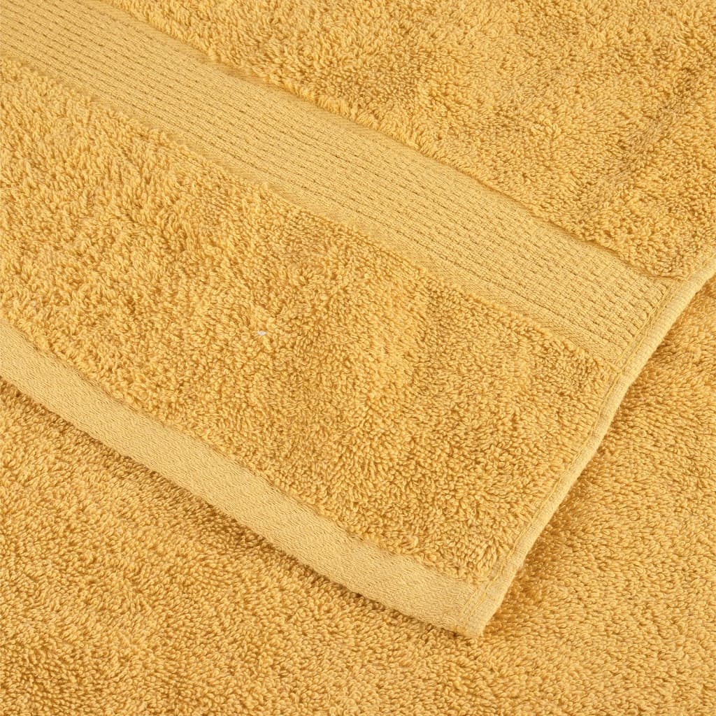 Premium Handtücher Solund 2 Stk. 100X200 Cm 600 G/M² Gold