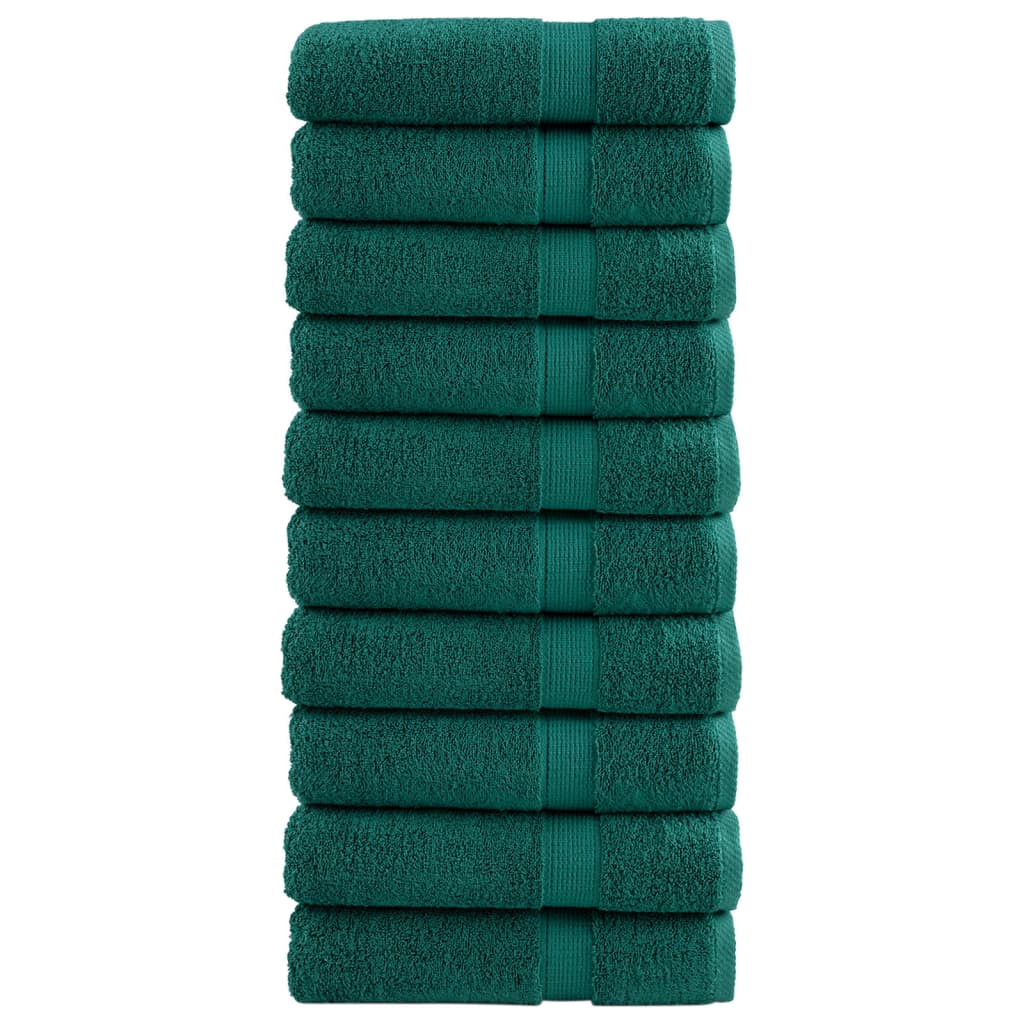 Premium-Saunatücher Solund 10 Stk. 600 G/M² Grün