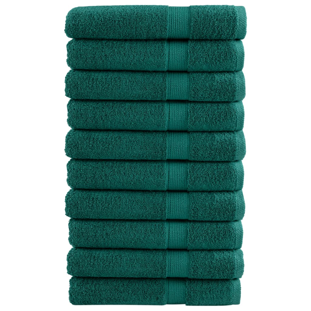 Premium-Saunatücher Solund 10 Stk. 600 G/M² Grün