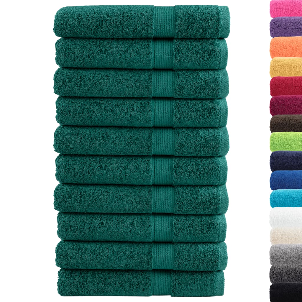 Premium-Saunatücher Solund 10 Stk. 600 G/M² Grün