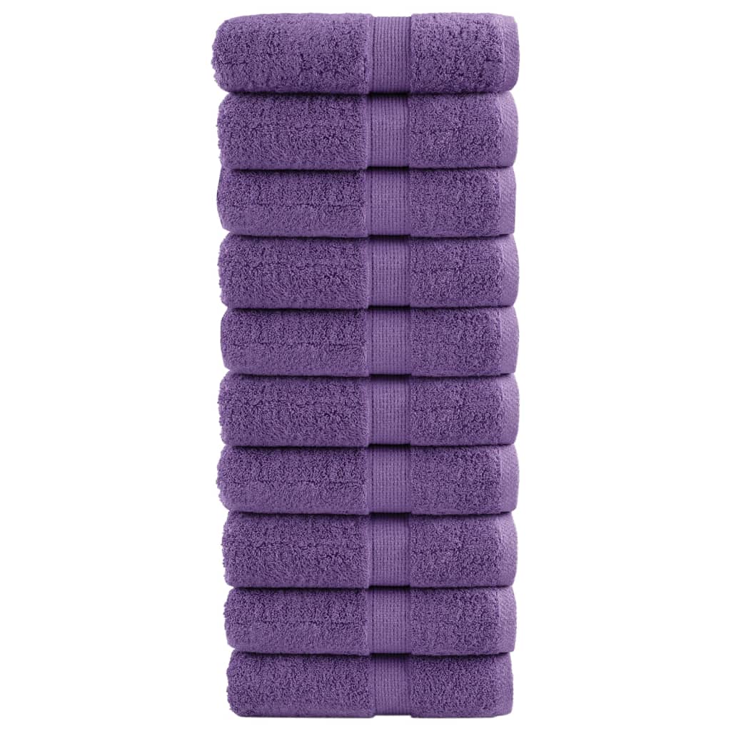 Premium Waschhandtücher Solund 4 Stück 600 G/M² Lila