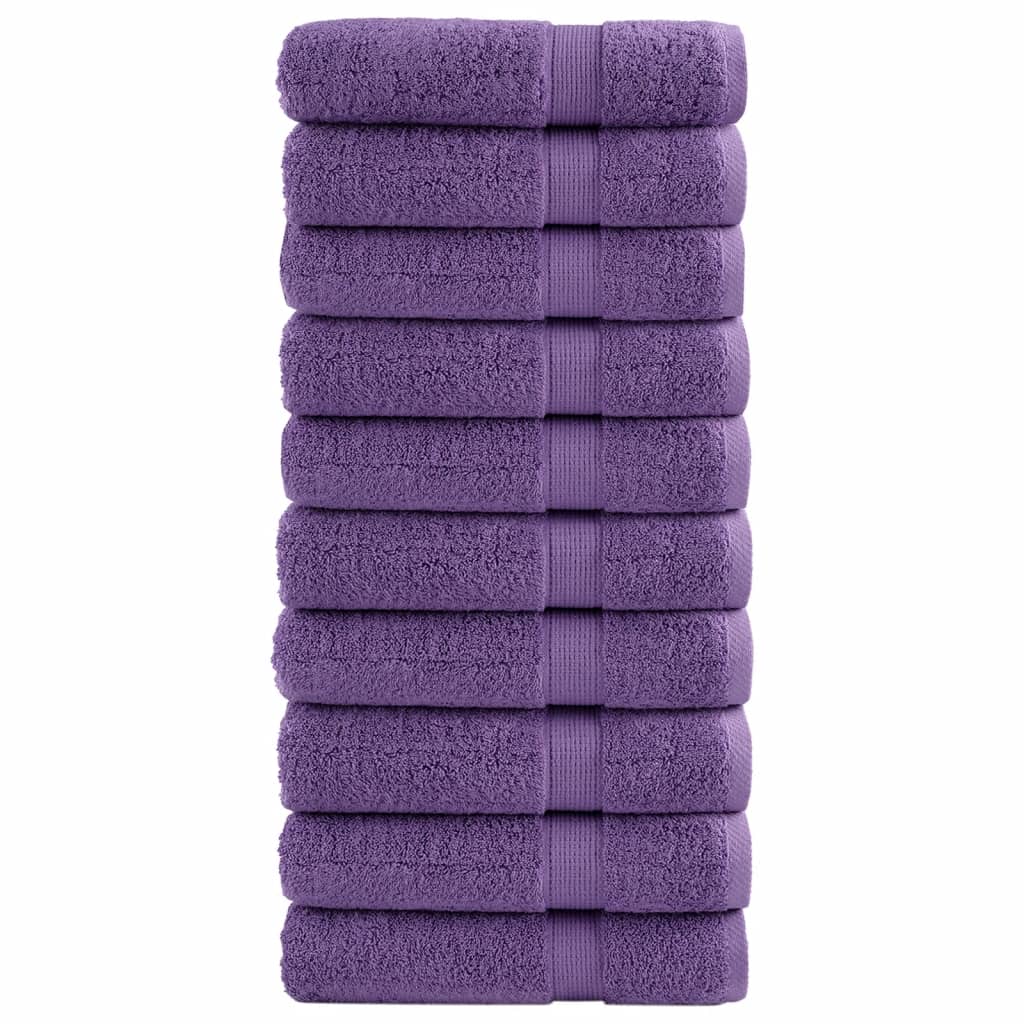 Premium Waschhandtücher Solund 4 Stück 600 G/M² Lila