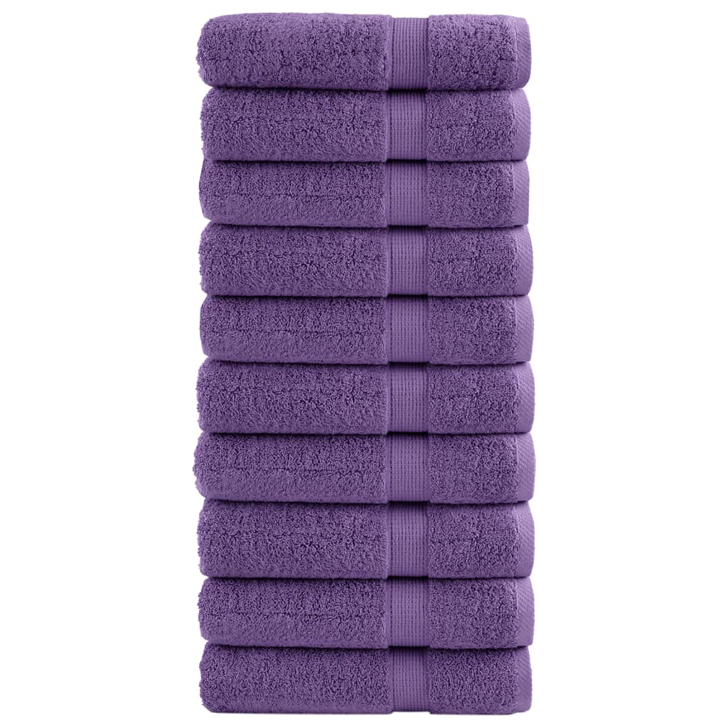 Premium Waschhandtücher Solund 4 Stück 600 G/M² Lila
