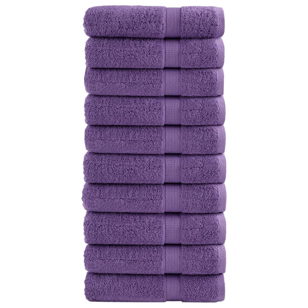 Premium Waschhandtücher Solund 4 Stück 600 G/M² Lila