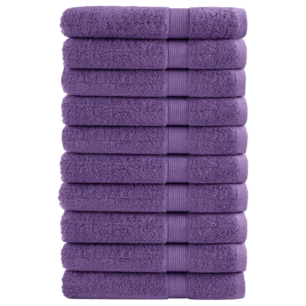 Premium Waschhandtücher Solund 4 Stück 600 G/M² Lila