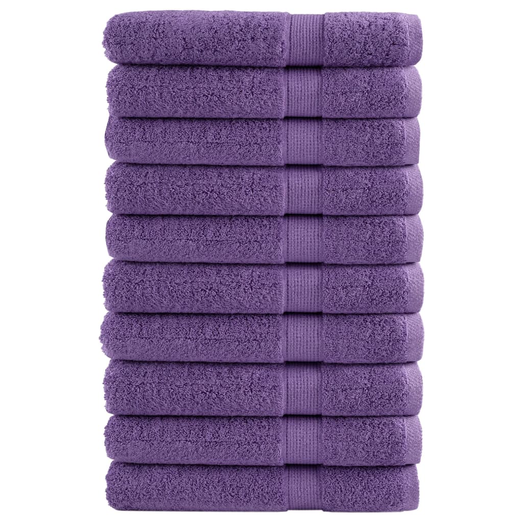 Premium Waschhandtücher Solund 4 Stück 600 G/M² Lila
