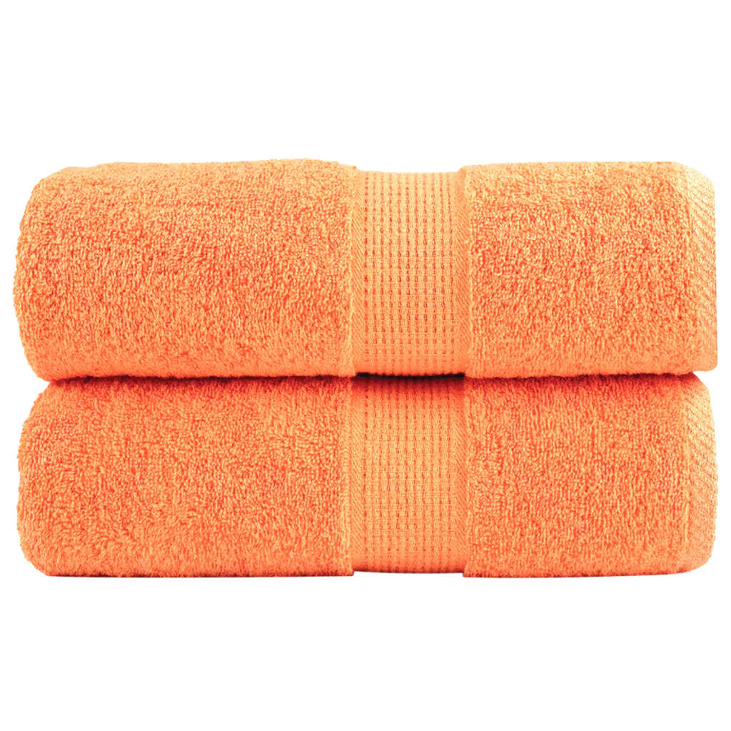 Premium Waschhandtücher Solund 2 Stück 600 G/M² Orange