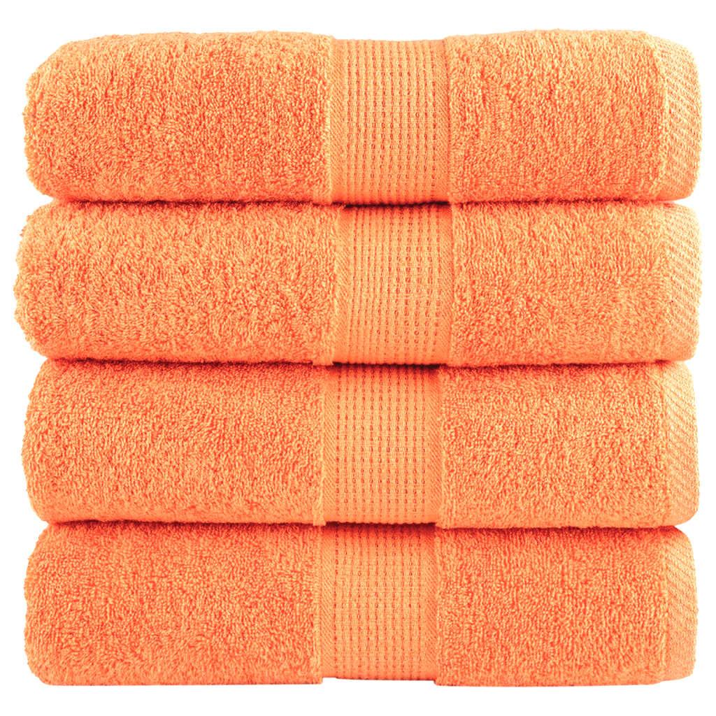 Premium Waschhandtücher Solund 2 Stück 600 G/M² Orange