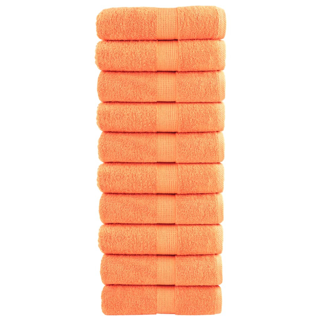 Premium Waschhandtücher Solund 2 Stück 600 G/M² Orange