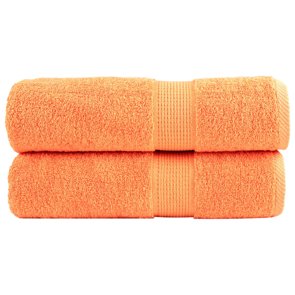 Premium Waschhandtücher Solund 2 Stück 600 G/M² Orange