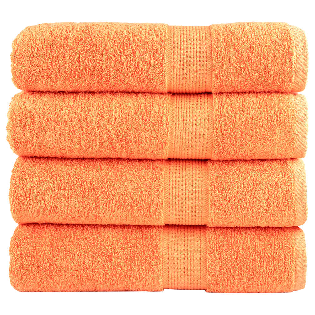 Premium Waschhandtücher Solund 2 Stück 600 G/M² Orange