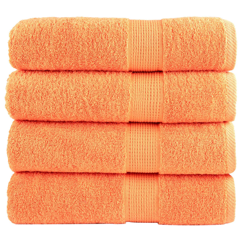 Premium Waschhandtücher Solund 2 Stück 600 G/M² Orange