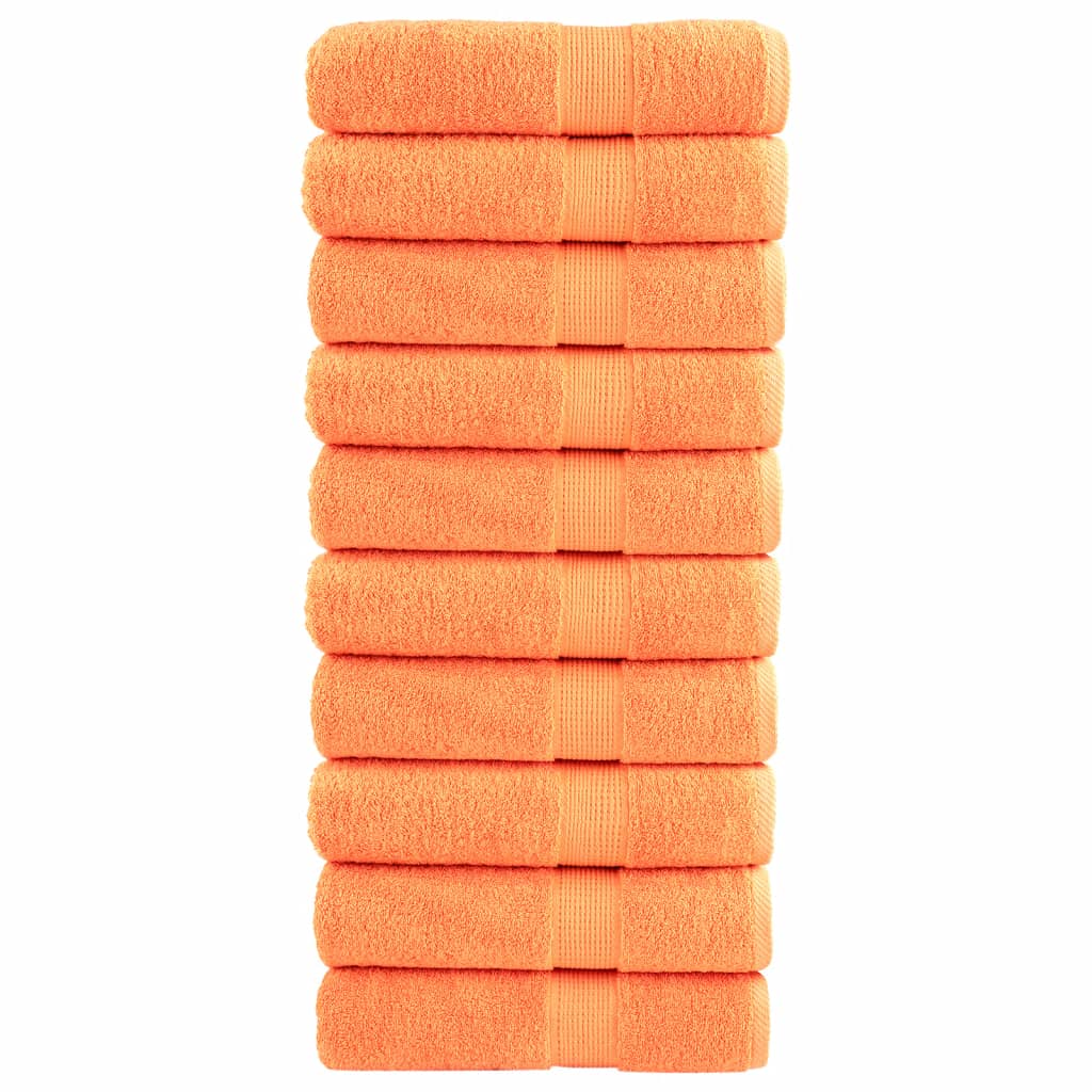 Premium Waschhandtücher Solund 2 Stück 600 G/M² Orange