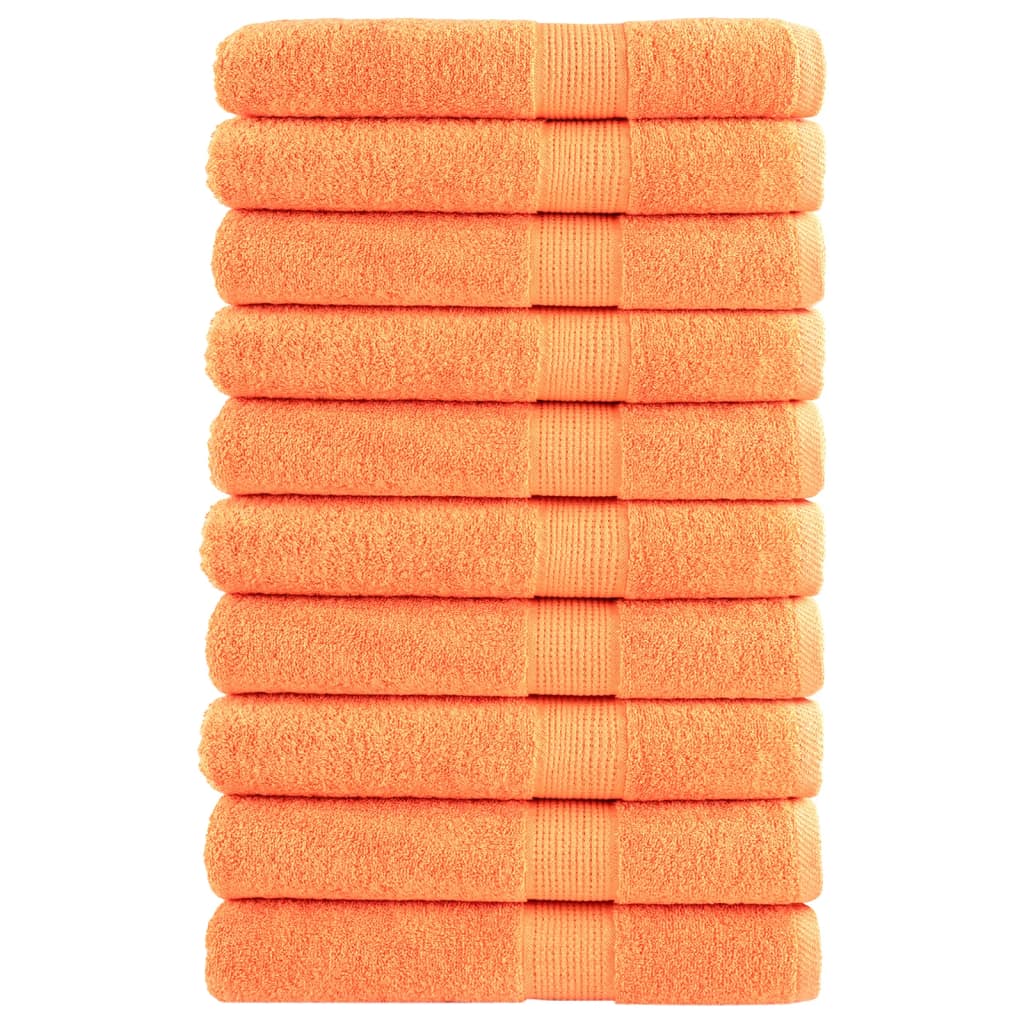 Premium Waschhandtücher Solund 2 Stück 600 G/M² Orange