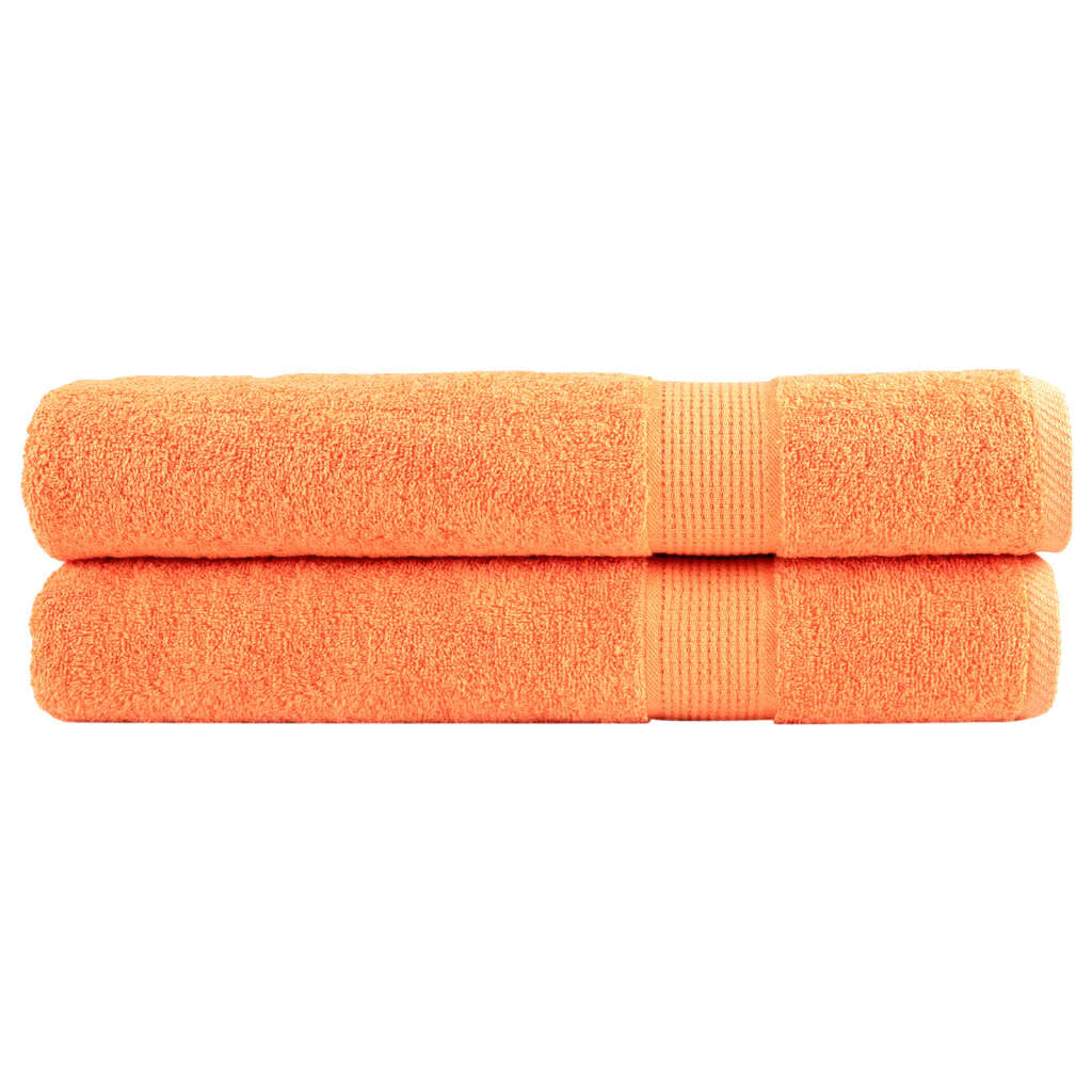 Premium Waschhandtücher Solund 2 Stück 600 G/M² Orange