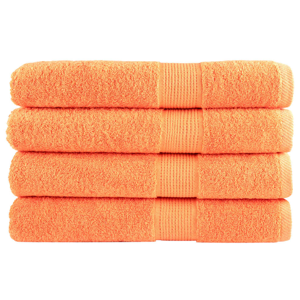 Premium Waschhandtücher Solund 2 Stück 600 G/M² Orange