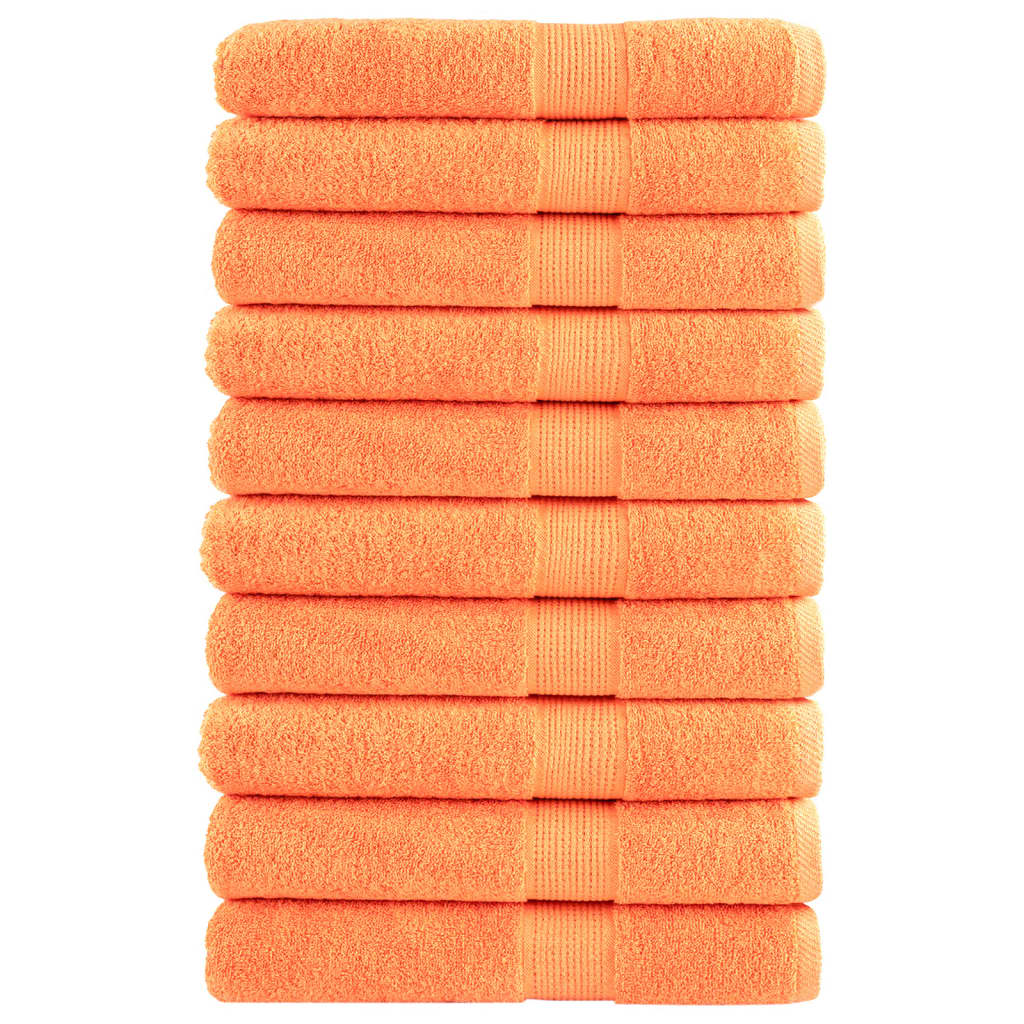 Premium Waschhandtücher Solund 2 Stück 600 G/M² Orange