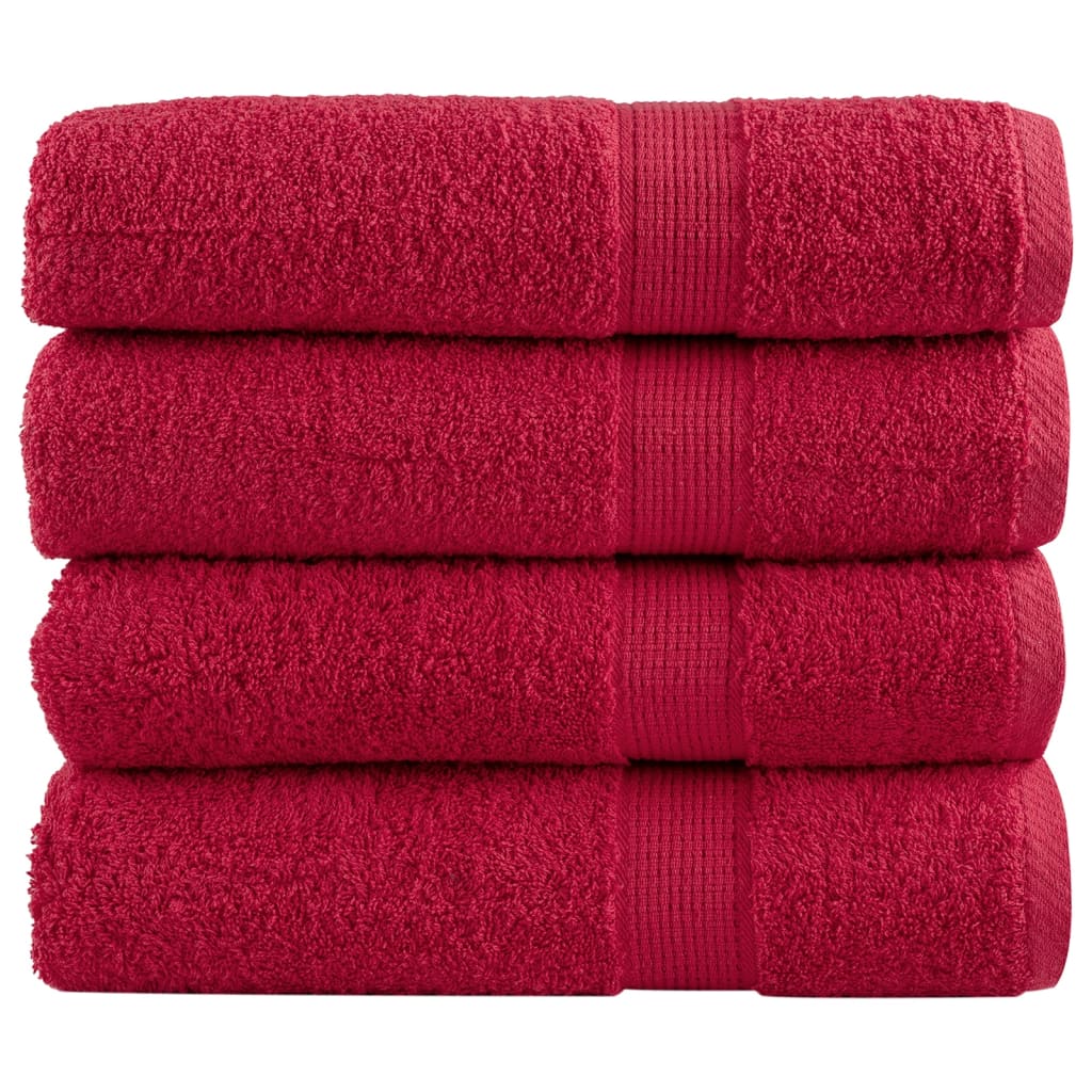 Premium Badetücher Solund 10 Stk. 600 G/M² Rot