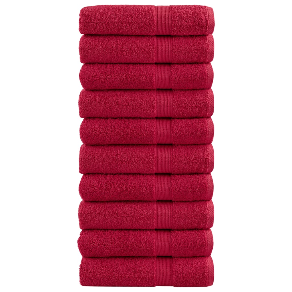 Premium Badetücher Solund 10 Stk. 600 G/M² Rot