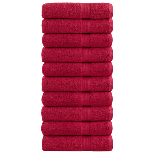 Premium Badetücher Solund 10 Stk. 600 G/M² Rot