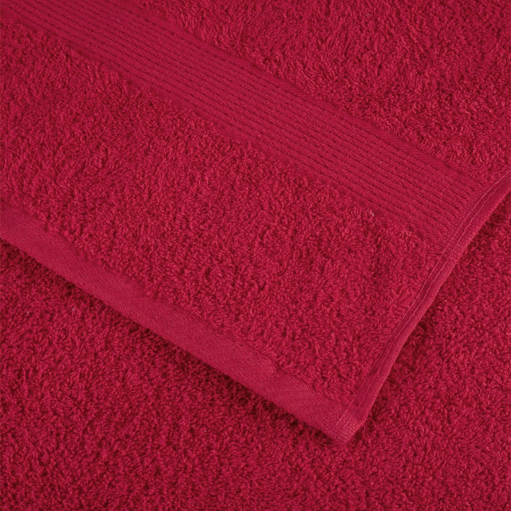 Premium Badetücher Solund 10 Stk. 600 G/M² Rot