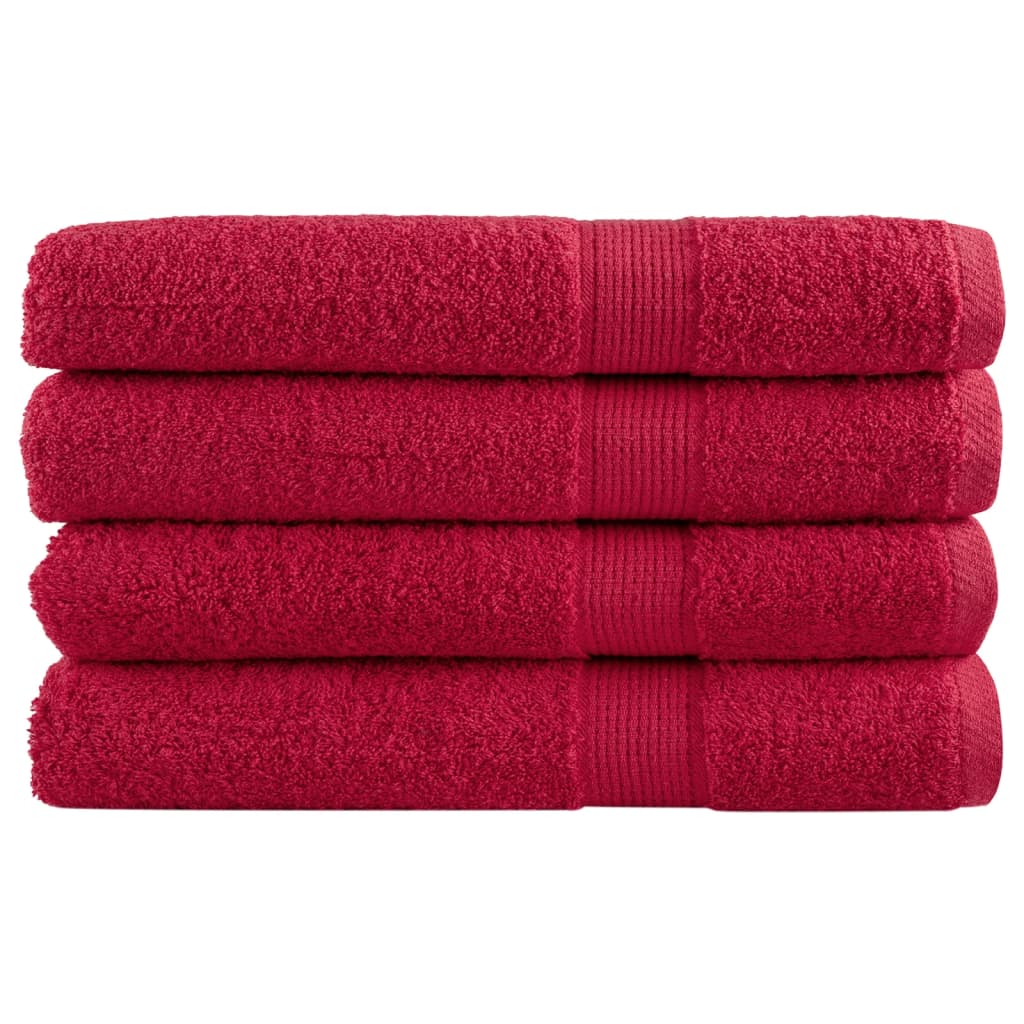 Premium Badetücher Solund 10 Stk. 600 G/M² Rot