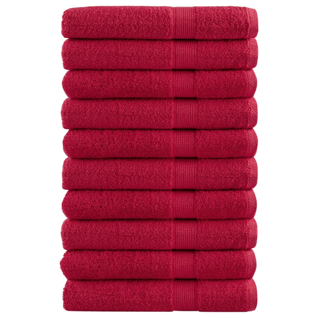 Premium Badetücher Solund 10 Stk. 600 G/M² Rot