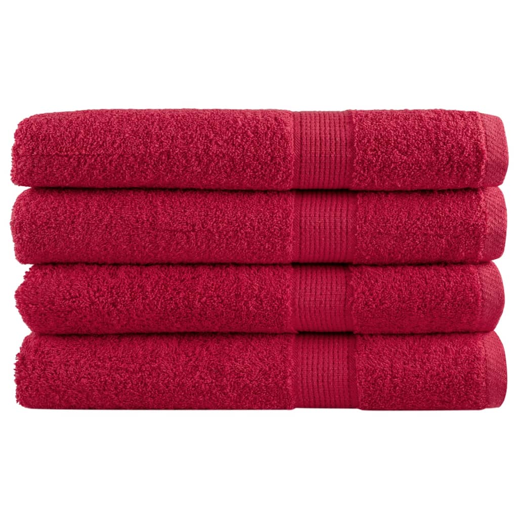 Premium Badetücher Solund 10 Stk. 600 G/M² Rot