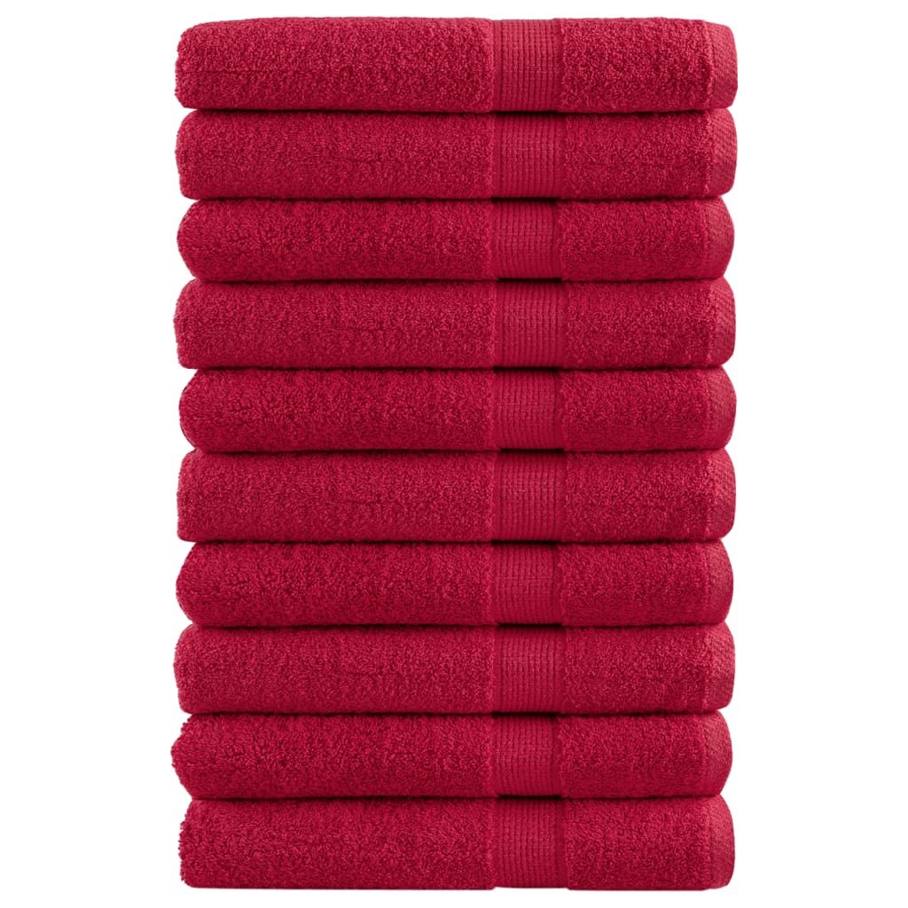 Premium Badetücher Solund 10 Stk. 600 G/M² Rot