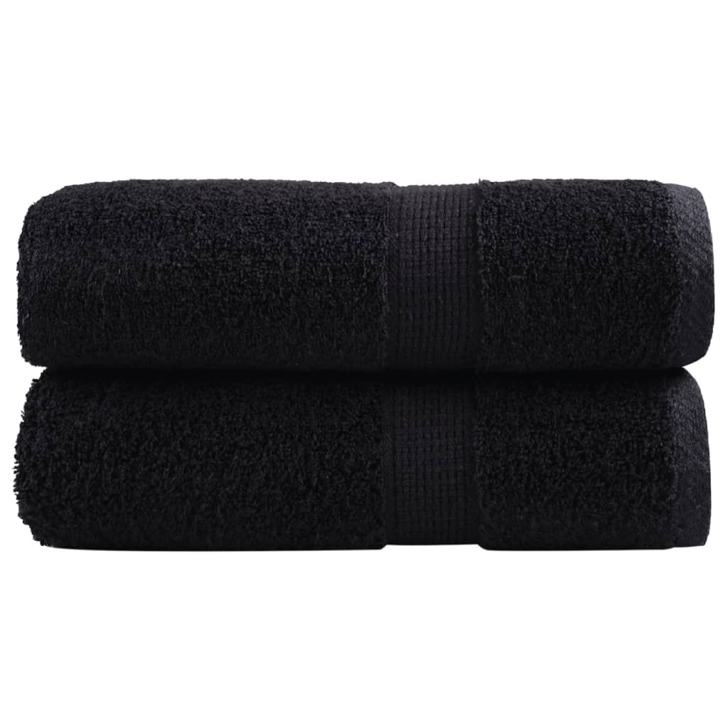Premium-Duschtücher Solund 2 Stk. 600 G/M² Schwarz