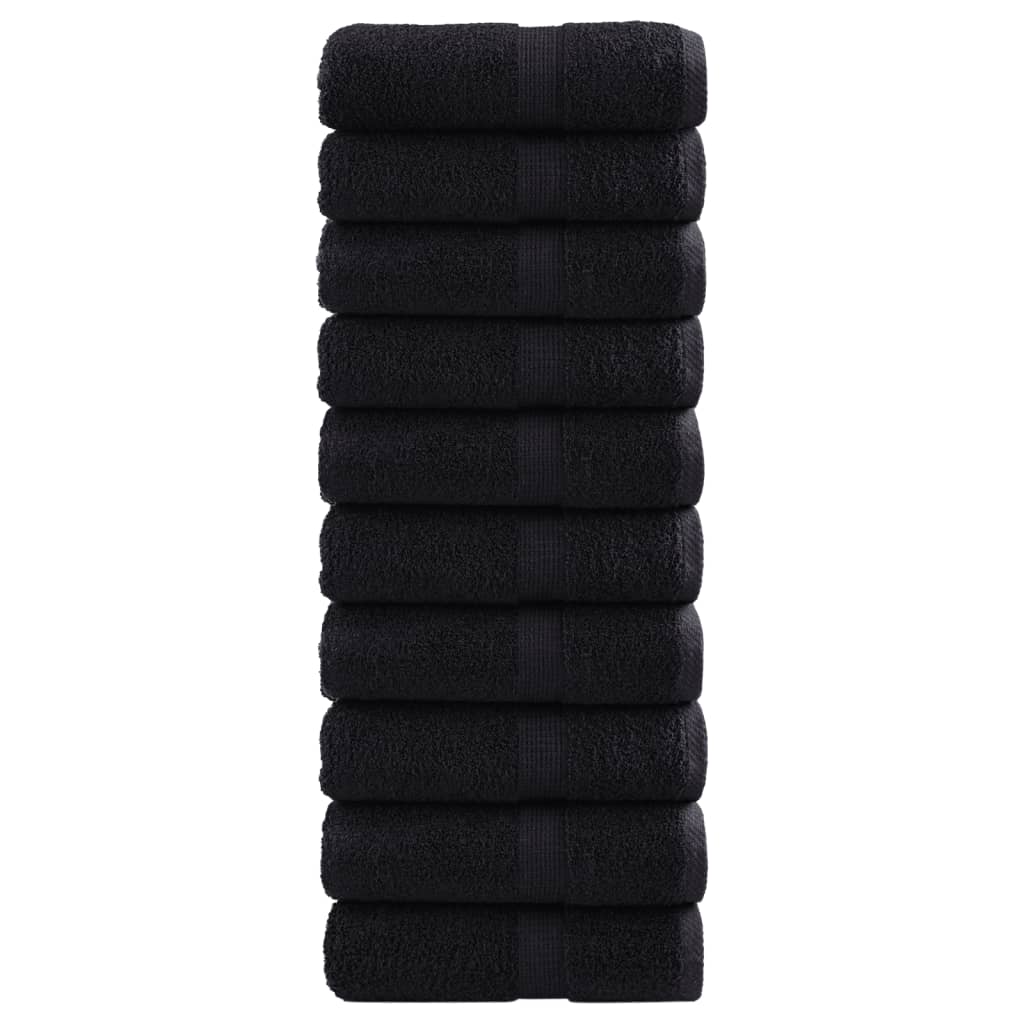 Premium-Duschtücher Solund 2 Stk. 600 G/M² Schwarz