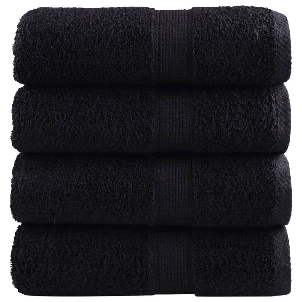 Premium-Duschtücher Solund 2 Stk. 600 G/M² Schwarz