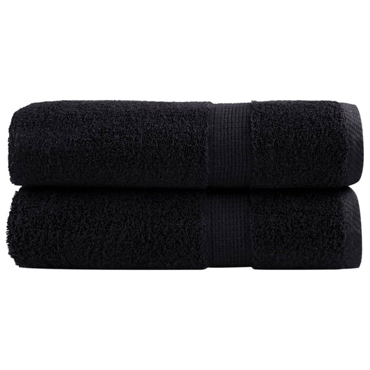 Premium-Duschtücher Solund 2 Stk. 600 G/M² Schwarz