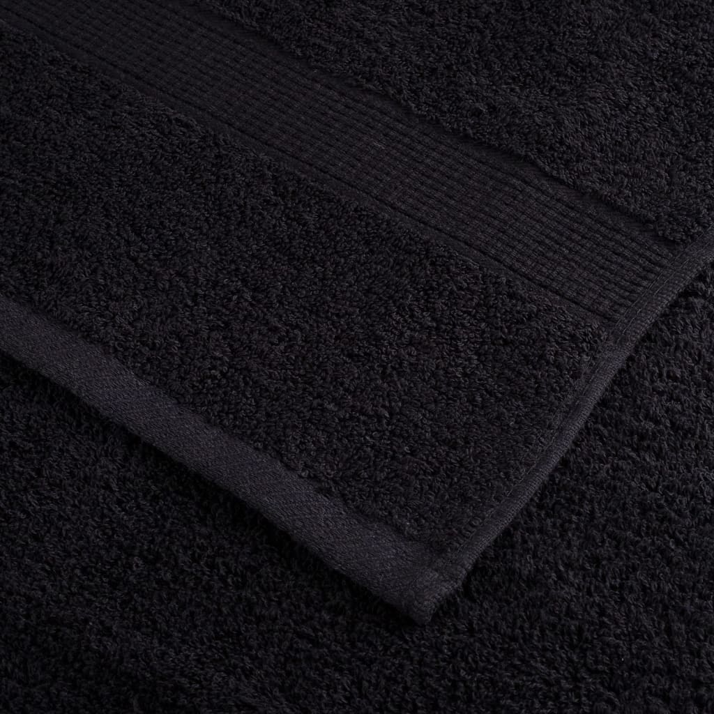 Premium-Duschtücher Solund 2 Stk. 600 G/M² Schwarz