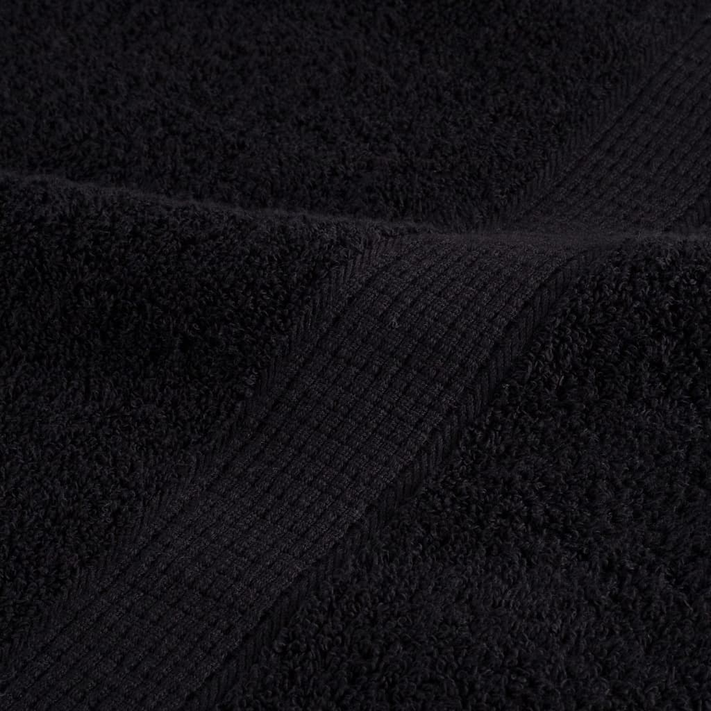 Premium-Duschtücher Solund 2 Stk. 600 G/M² Schwarz