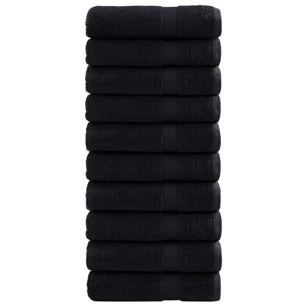 Premium-Duschtücher Solund 2 Stk. 600 G/M² Schwarz