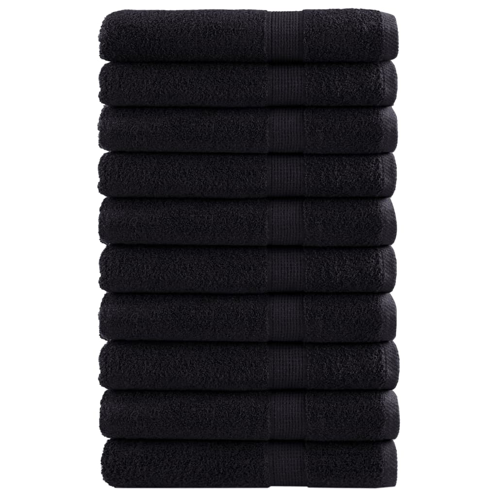 Premium-Duschtücher Solund 2 Stk. 600 G/M² Schwarz
