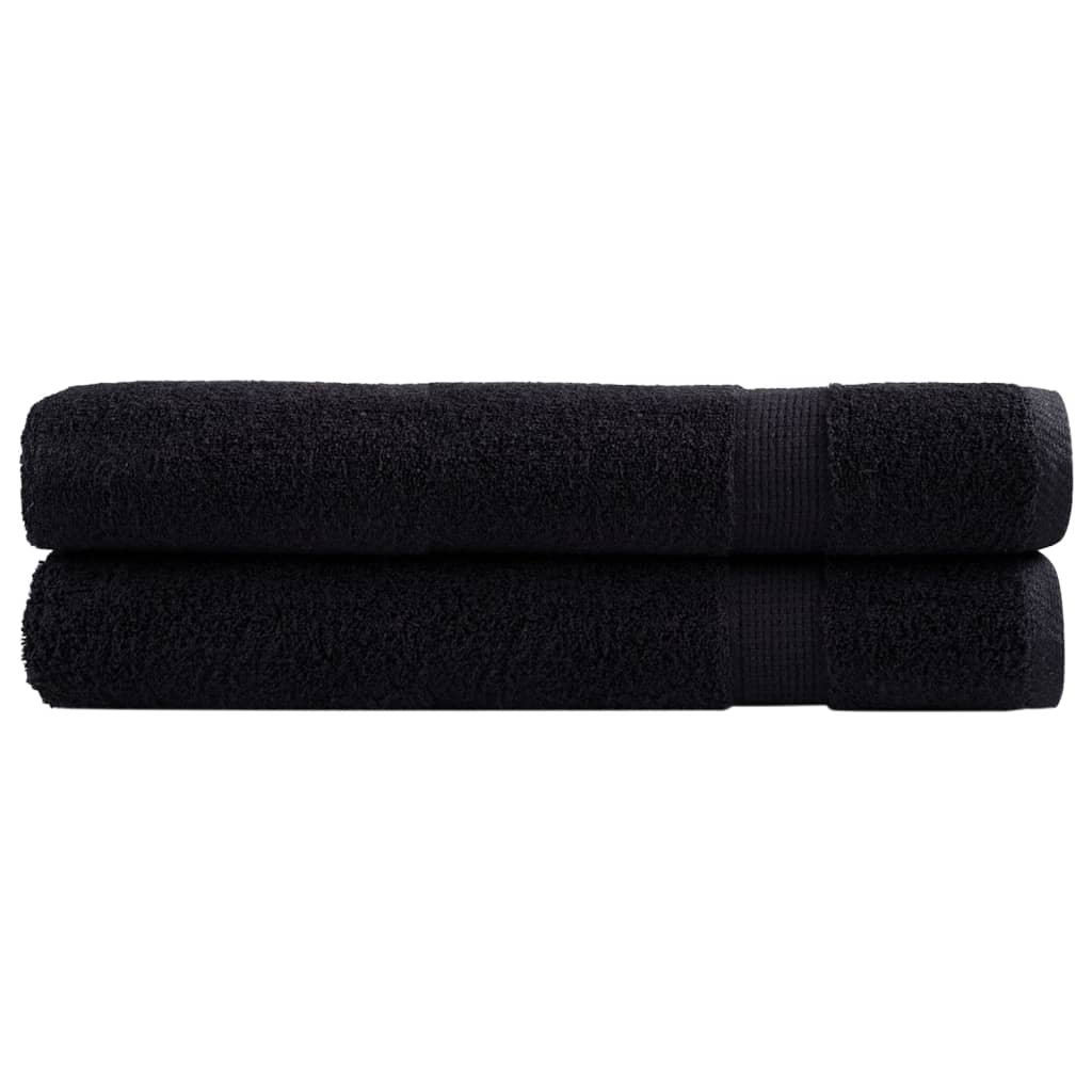 Premium-Duschtücher Solund 2 Stk. 600 G/M² Schwarz