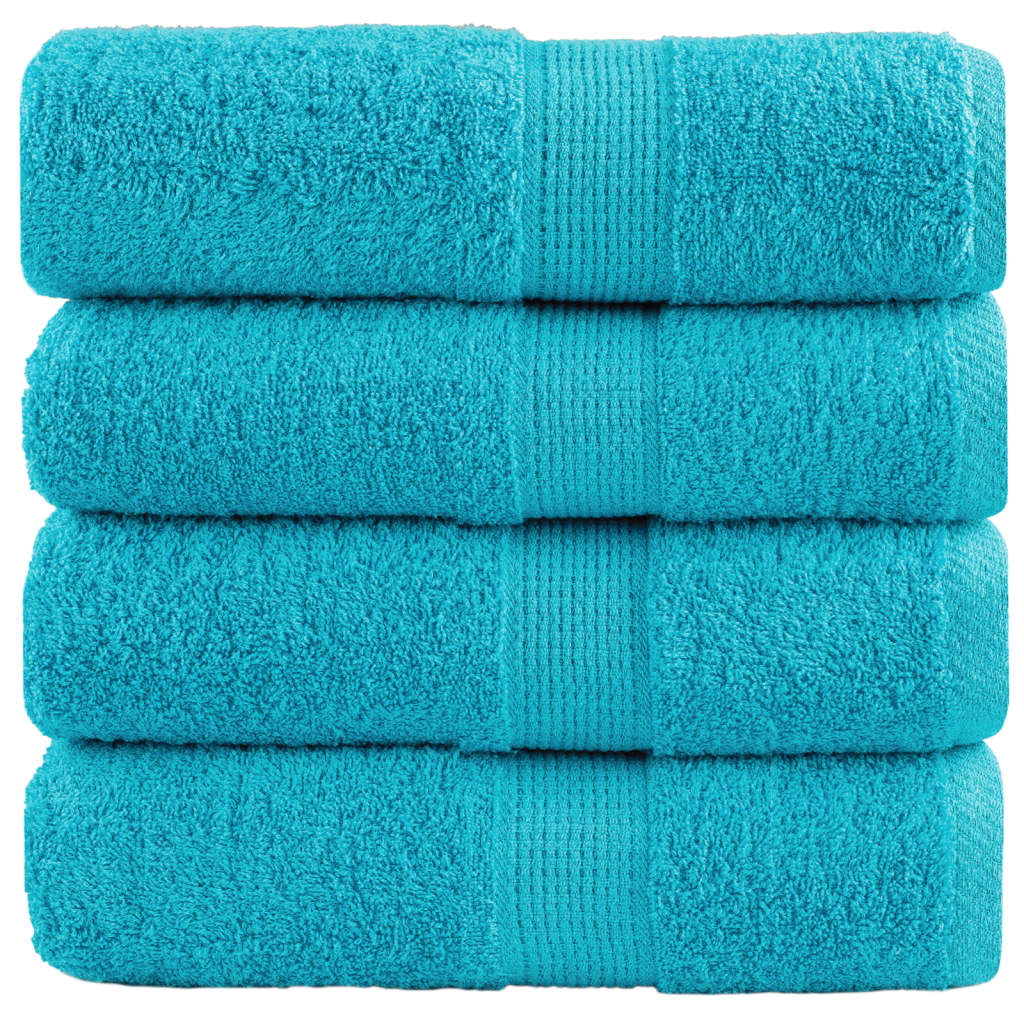 Premium-Handtücher Solund 10 Stk. 600 G/M² Türkis