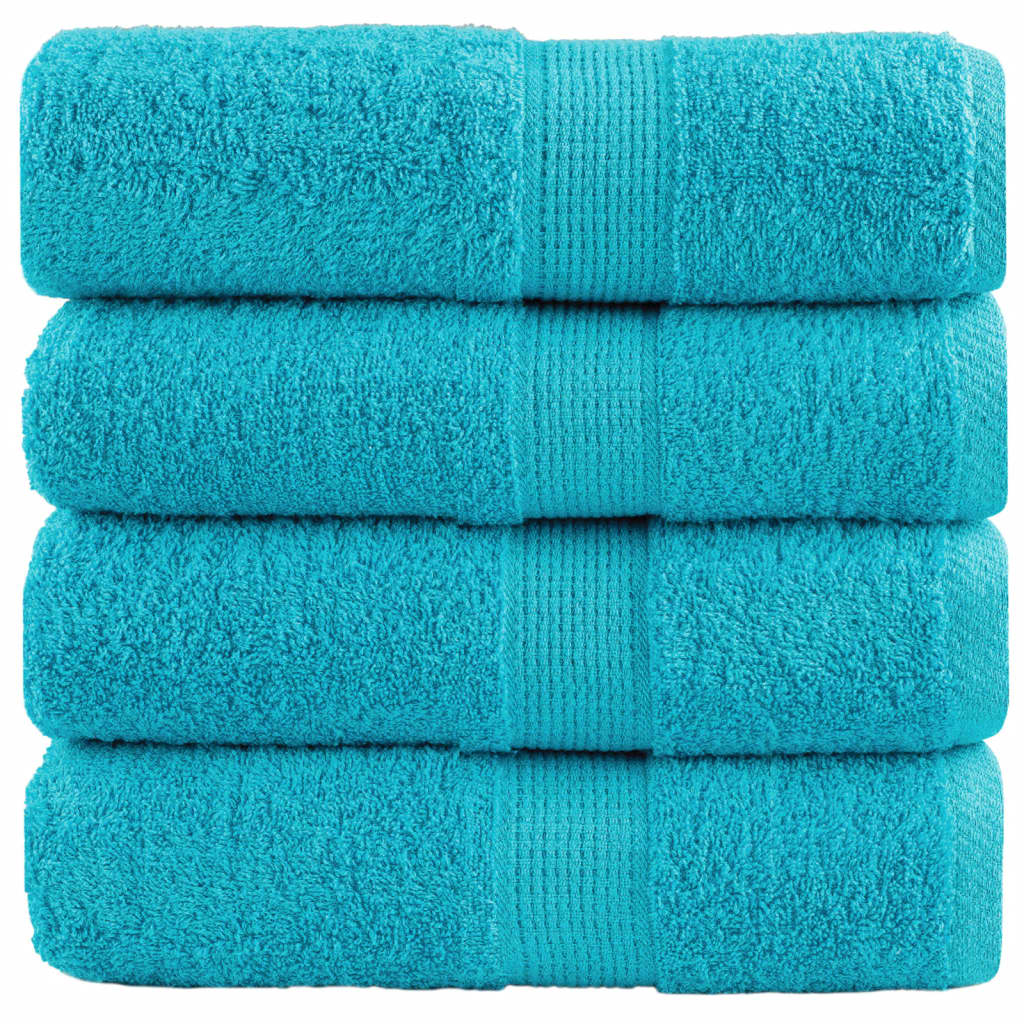 Premium-Handtücher Solund 10 Stk. 600 G/M² Türkis