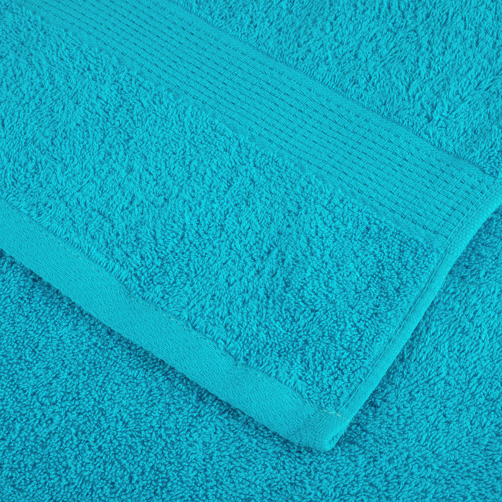Premium-Handtücher Solund 10 Stk. 600 G/M² Türkis