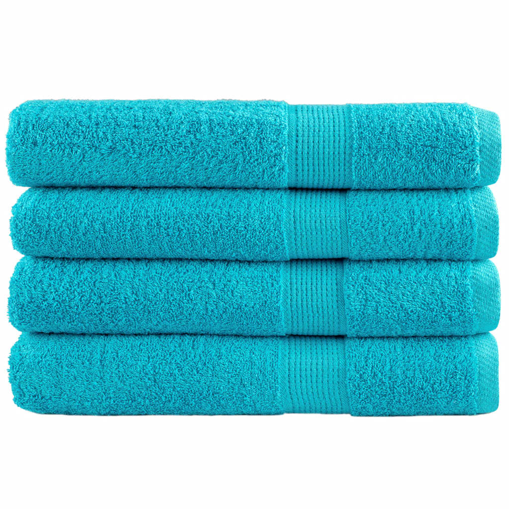 Premium-Handtücher Solund 10 Stk. 600 G/M² Türkis