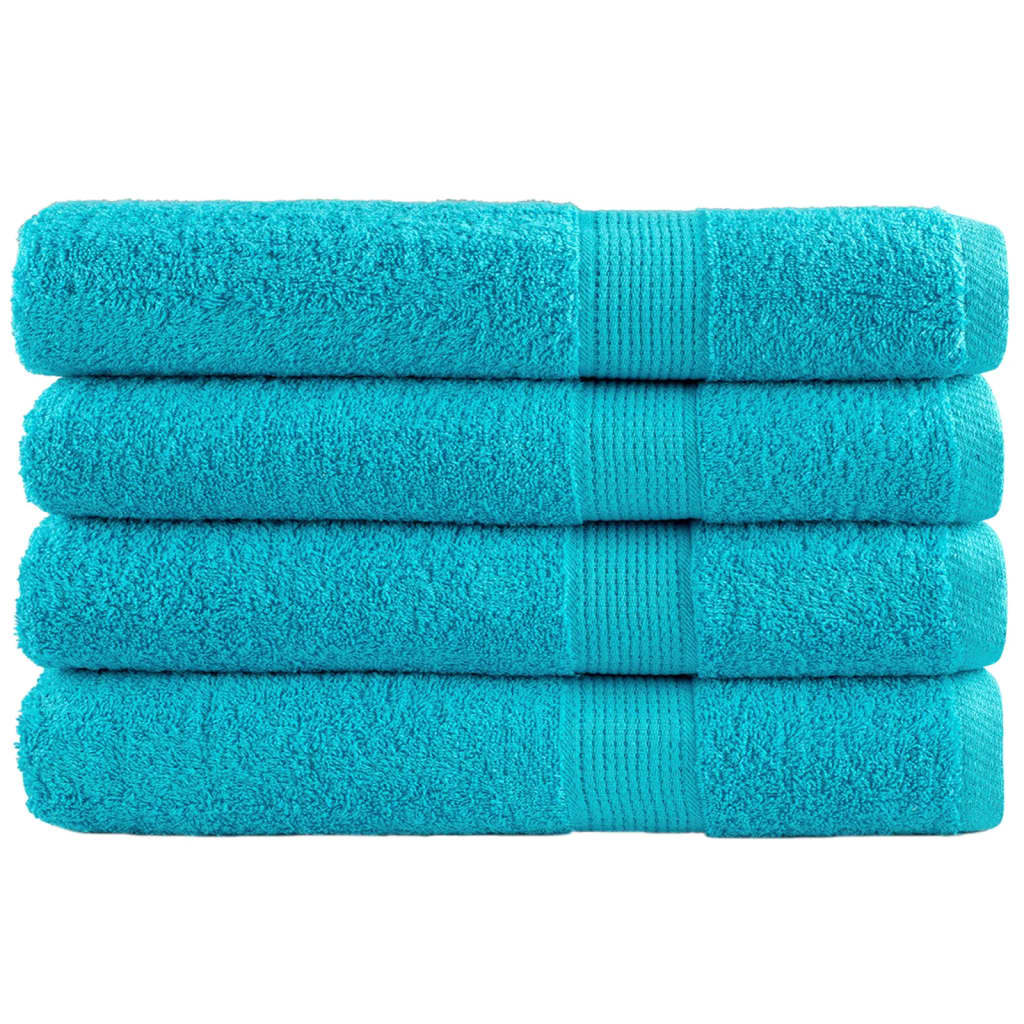 Premium-Handtücher Solund 10 Stk. 600 G/M² Türkis