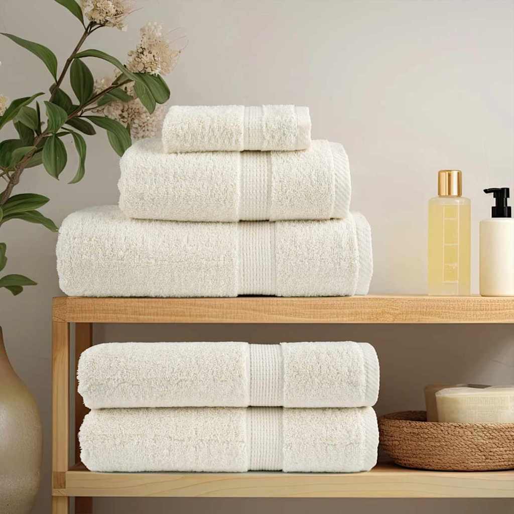 Premium-Gästetücher Solund 2 Stk. Weiß 600 G/M² Creme