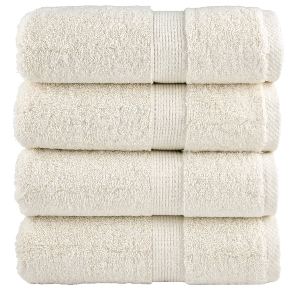 Premium-Gästetücher Solund 2 Stk. Weiß 600 G/M² Creme