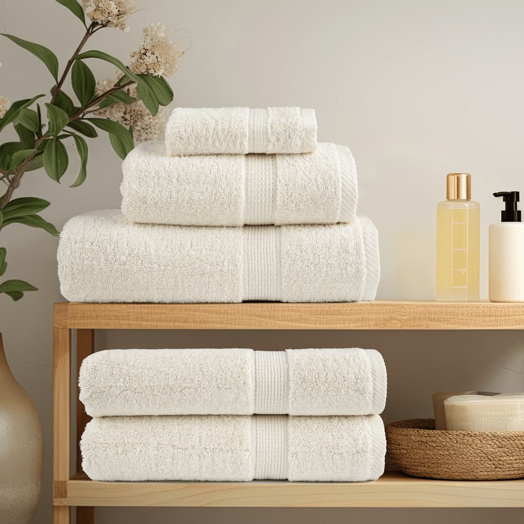 Premium-Gästetücher Solund 2 Stk. Weiß 600 G/M² Creme