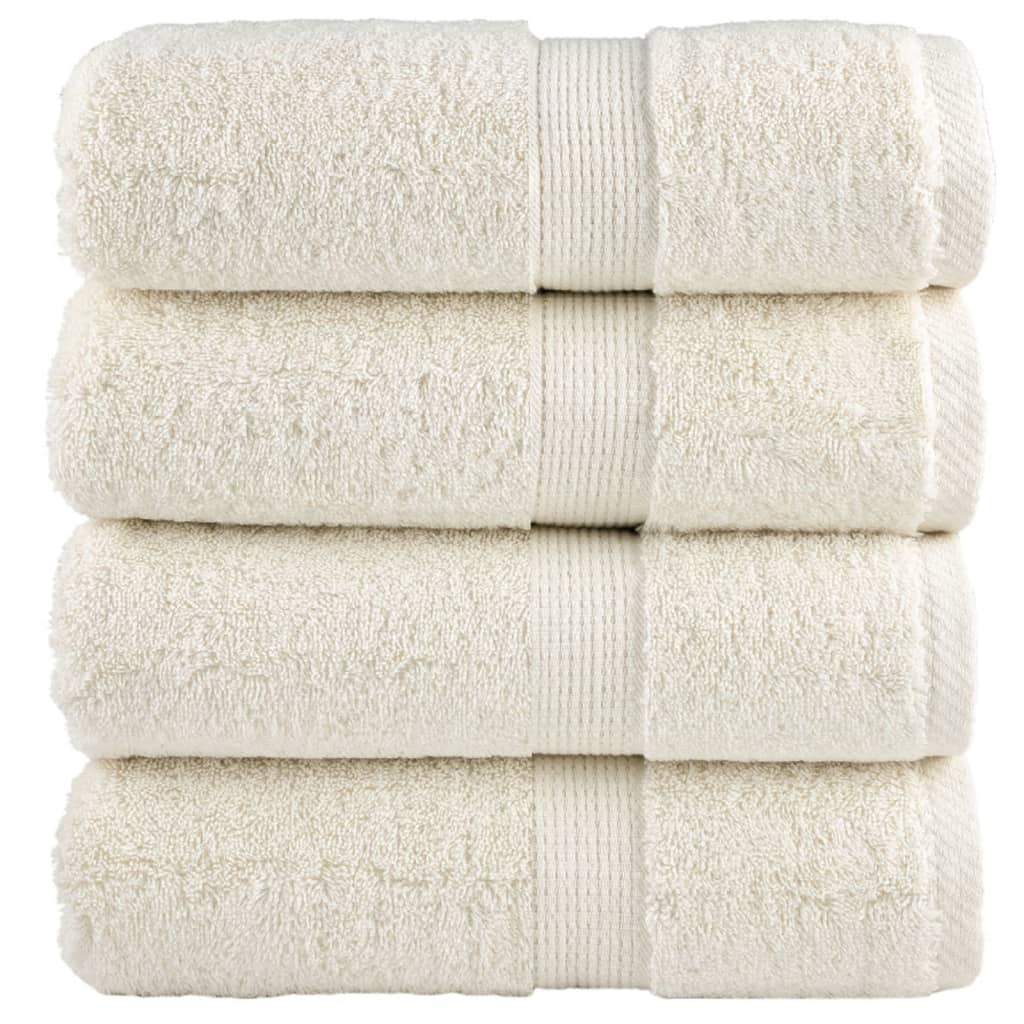 Premium-Gästetücher Solund 2 Stk. Weiß 600 G/M² Creme
